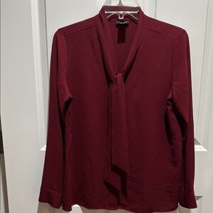 Elegant Burgundy Women's Top